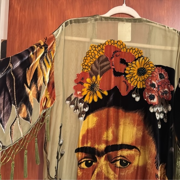 FRIDA Sleeveless Cardigan in Mohair and Silk - Amber